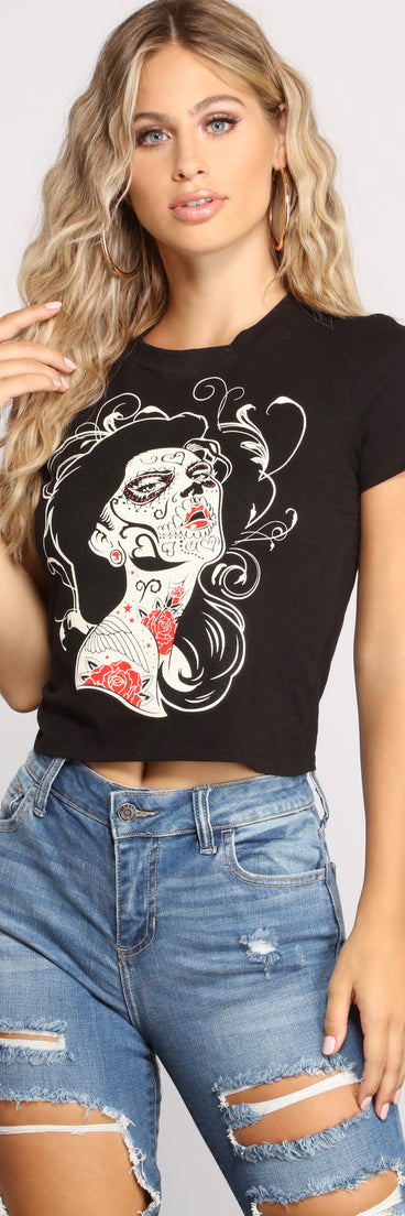 Night of the Spirited Skeleton Short Sleeve Graphic Tee