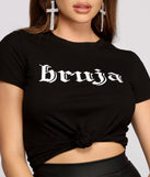 Bruja Cropped Graphic T-Shirt