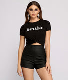 Bruja Graphic Cropped Tee 