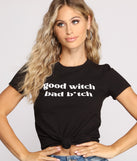 Bewitched Vibes Black Graphic Tee