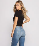 Blank Back on Bewitched Vibes Black Graphic Tee