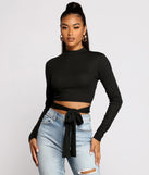 With fun and flirty details, Sleek and Snatched Ribbed Knit Crop Top shows off your unique style for a trendy outfit for the summer season!