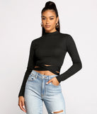 With fun and flirty details, Sleek and Snatched Ribbed Knit Crop Top shows off your unique style for a trendy outfit for the summer season!