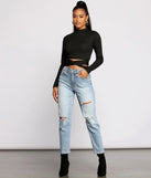 With fun and flirty details, Sleek and Snatched Ribbed Knit Crop Top shows off your unique style for a trendy outfit for the summer season!