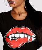 Short Sleeve Halloween Graphic Cropped Tee