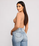 With fun and flirty details, Draw Me In Ribbed Crop Top shows off your unique style for a trendy outfit for the summer season!