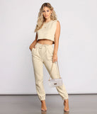 With fun and flirty details, Basic Mood Cropped Crew Neck Top shows off your unique style for a trendy outfit for the summer season!