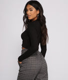 With fun and flirty details, Lace-Up Jersey Knit Crop Top shows off your unique style for a trendy outfit for the summer season!