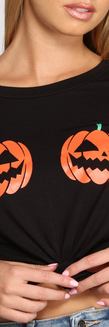 Pumpkin Patch Cropped Graphic Tee