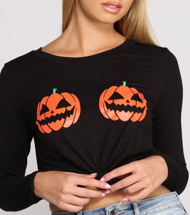 Pumpkin Patch Cropped Graphic Tee