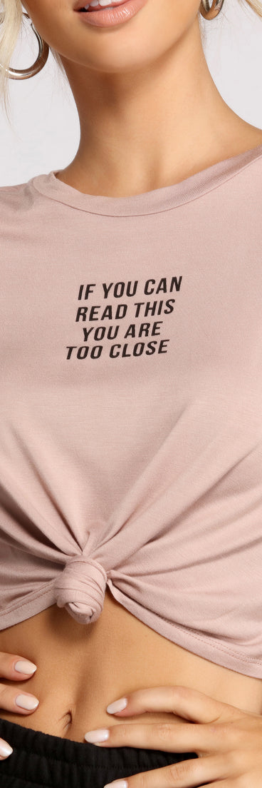 With fun and flirty details, Give Me Space Knot Hem Tee shows off your unique style for a trendy outfit for the summer season!