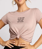 With fun and flirty details, Give Me Space Knot Hem Tee shows off your unique style for a trendy outfit for the summer season!