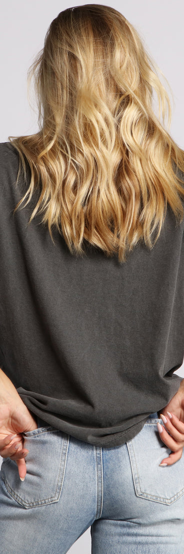 With fun and flirty details, Rock My Soul Oversized Graphic Tee shows off your unique style for a trendy outfit for the summer season!