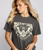 With fun and flirty details, Rock My Soul Oversized Graphic Tee shows off your unique style for a trendy outfit for the summer season!