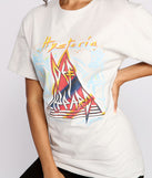 With fun and flirty details, Oversized Def Leppard Band Tee shows off your unique style for a trendy outfit for the summer season!