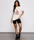 With fun and flirty details, Oversized Def Leppard Band Tee shows off your unique style for a trendy outfit for the summer season!