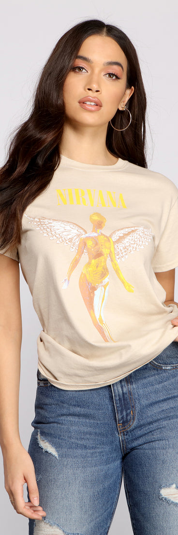 With fun and flirty details, Nirvana Graphic Vintage Tee Shirt shows off your unique style for a trendy outfit for the summer season!