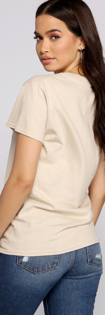 With fun and flirty details, Nirvana Graphic Vintage Tee Shirt shows off your unique style for a trendy outfit for the summer season!