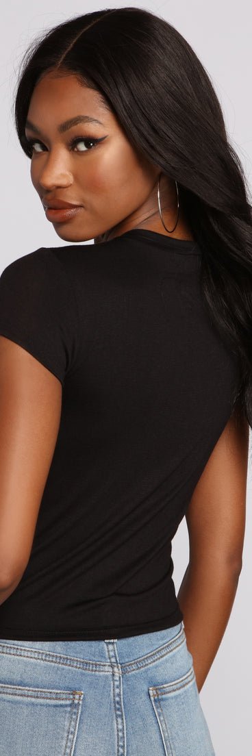 With fun and flirty details, Vote B*tches Graphic Tee Shirt shows off your unique style for a trendy outfit for the summer season!