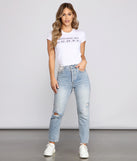 With fun and flirty details, Capricorns Are The Goat Graphic Tee Shirt shows off your unique style for a trendy outfit for the summer season!