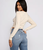 With fun and flirty details, Side Tie Ribbed Knit Crop Top shows off your unique style for a trendy outfit for the summer season!
