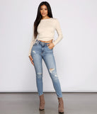 With fun and flirty details, Side Tie Ribbed Knit Crop Top shows off your unique style for a trendy outfit for the summer season!