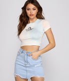 With fun and flirty details, Cherub Cutie Tie Dye Tee Shirt shows off your unique style for a trendy outfit for the summer season!