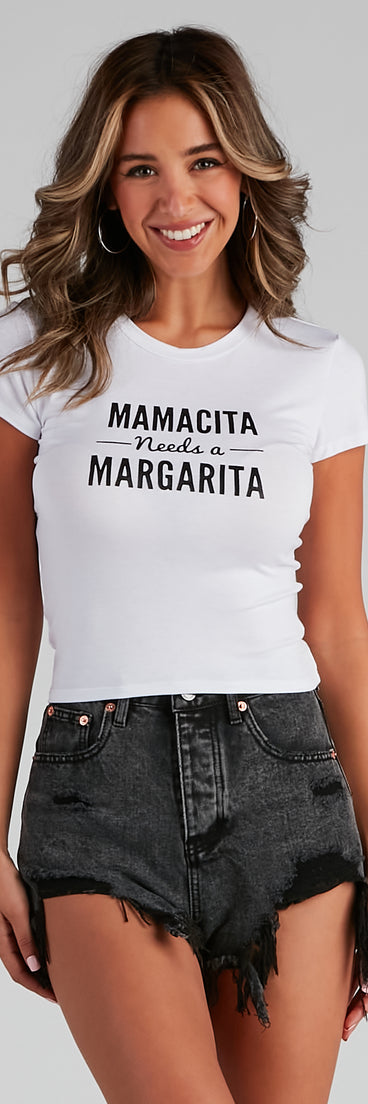 With fun and flirty details, Mamacita Needs A Margarita Graphic Tee shows off your unique style for a trendy outfit for the summer season!