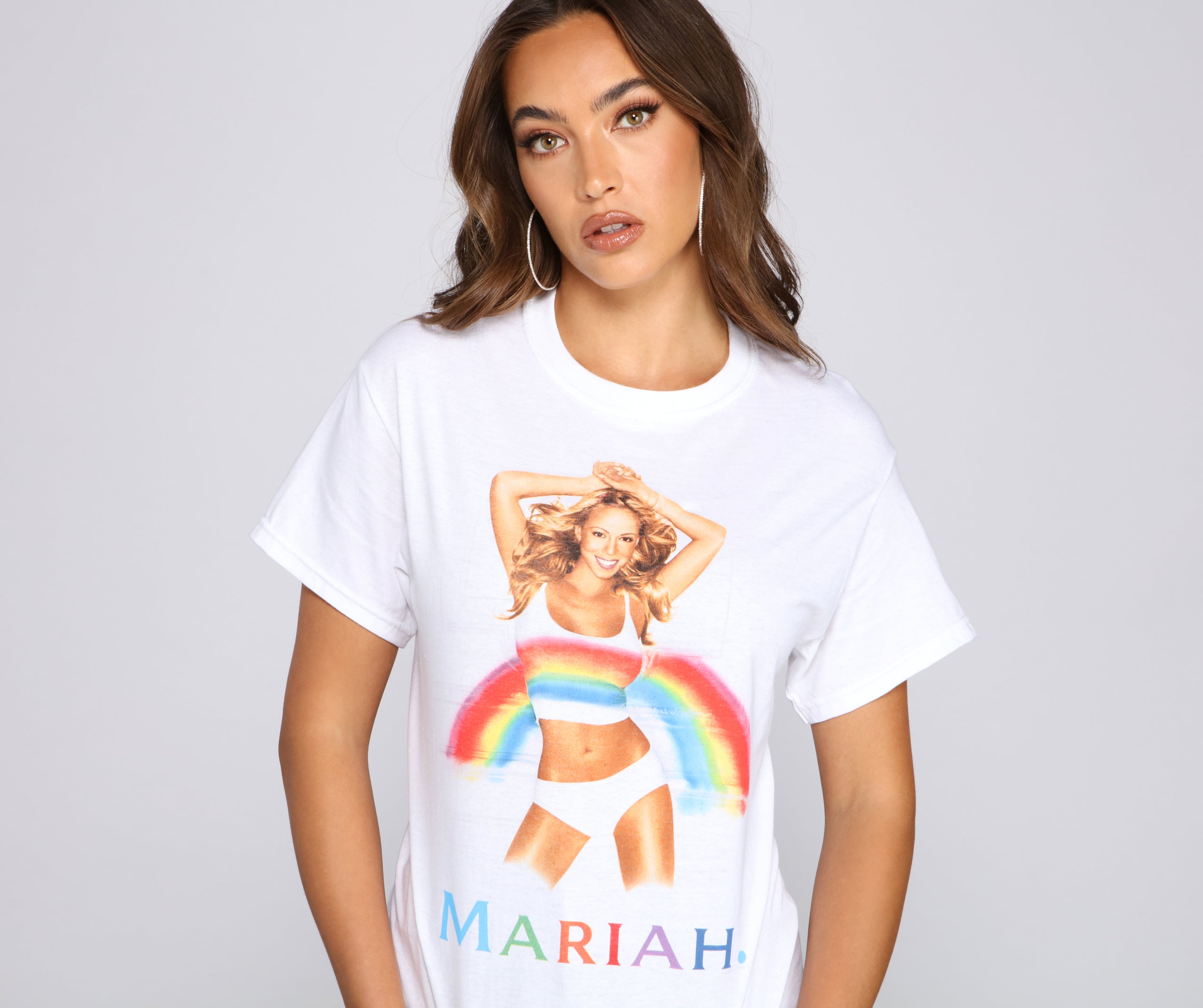 Mariah Carey Rainbow Graphic Tee | Windsor