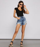 With fun and flirty details, Basic Ribbed Knit Compression Bodysuit shows off your unique style for a trendy outfit for the summer season!