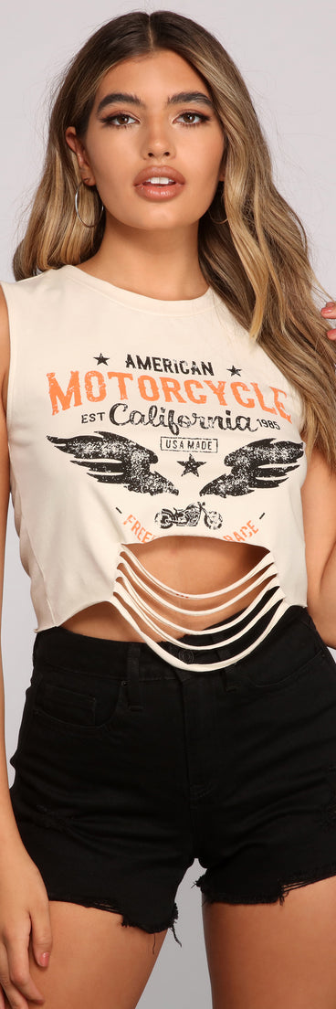 With fun and flirty details, Add Some Edge Cropped Graphic Tee shows off your unique style for a trendy outfit for the summer season!