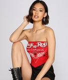 With fun and flirty details, Dark Romance Graphic Tube Top shows off your unique style for a trendy outfit for the summer season!