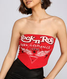 With fun and flirty details, Dark Romance Graphic Tube Top shows off your unique style for a trendy outfit for the summer season!