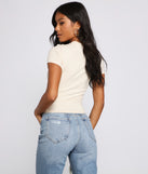 With fun and flirty details, Rock On Graphic Tee Shirt shows off your unique style for a trendy outfit for the summer season!