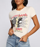 With fun and flirty details, Rock On Graphic Tee Shirt shows off your unique style for a trendy outfit for the summer season!