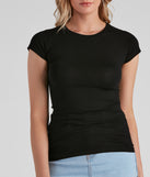 With fun and flirty details, Everyday Basic Scoop Neck Tee shows off your unique style for a trendy outfit for the summer season!