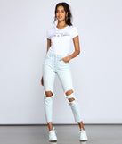 With fun and flirty details, Cancer Trendy Zodiac Graphic Tee shows off your unique style for a trendy outfit for the summer season!