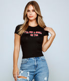 With fun and flirty details, I'll Put A Spell On You Graphic Tee shows off your unique style for a trendy outfit for the summer season!