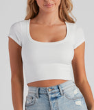 With fun and flirty details, Effortless Style Casual Crop Top shows off your unique style for a trendy outfit for the summer season!