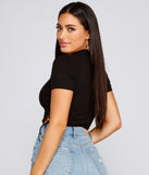 With fun and flirty details, Back To Basics Lace Up Ribbed Knit Top shows off your unique style for a trendy outfit for the summer season!