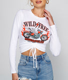 With fun and flirty details, Wild And Free Drawstring Crop Top shows off your unique style for a trendy outfit for the summer season!