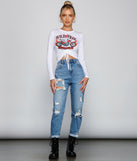 With fun and flirty details, Wild And Free Drawstring Crop Top shows off your unique style for a trendy outfit for the summer season!