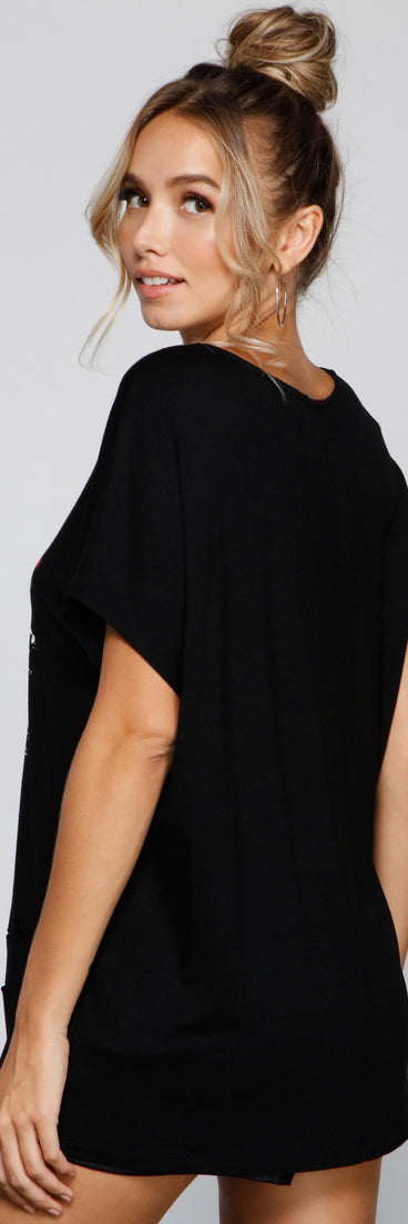 With fun and flirty details, Born For Speed Distressed Graphic Tee shows off your unique style for a trendy outfit for the summer season!