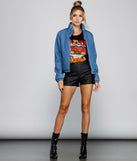 With fun and flirty details, Born For Speed Distressed Graphic Tee shows off your unique style for a trendy outfit for the summer season!
