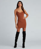 Totally Fab Ribbed Mini Dress