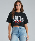 90's Babe Crop Tee is a trendy pick to create 2023 festival outfits, festival dresses, outfits for concerts or raves, and complete your best party outfits!