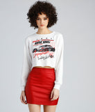 Ready, Set, Go Graphic Cropped Sweatshirt is a trendy pick to create 2023 festival outfits, festival dresses, outfits for concerts or raves, and complete your best party outfits!