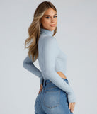 With fun and flirty details, Second Look Turtleneck Knit Bodysuit shows off your unique style for a trendy outfit for the summer season!