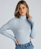 With fun and flirty details, Second Look Turtleneck Knit Bodysuit shows off your unique style for a trendy outfit for the summer season!