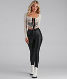 With fun and flirty details, Wheels Of Fire Lace-Up Graphic Top shows off your unique style for a trendy outfit for the summer season!